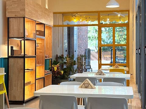 Interiors of Nibble Nest Cafe