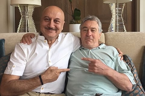 Anupam Kher gets a sweet peck on cheek from the ‘greatest actor of all time’ at Cannes 2025