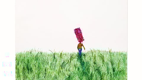 Mohit Mahato unveils his debut solo exhibition in Bengaluru, Bring Me Flowers