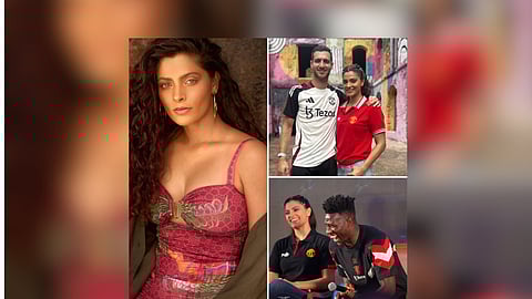 Saiyami Kher bonds over sports, fitness and food with Manchester United stars Diogo Dalot, Harry Maguire and Andre Onana