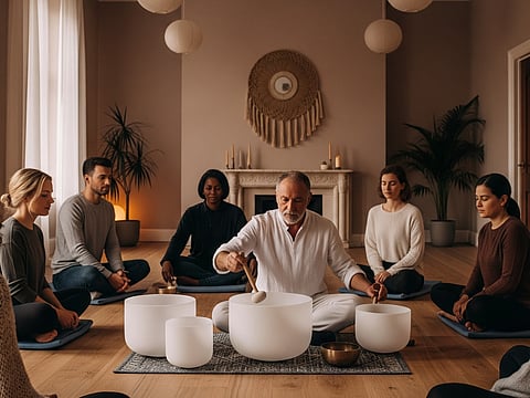 The tones from these bowls often fall into ranges that help your brain relax