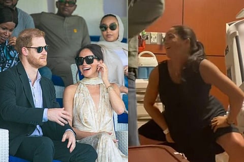 Social media cringes at Meghan and Harry’s birth dance video from Lilibet’s arrival