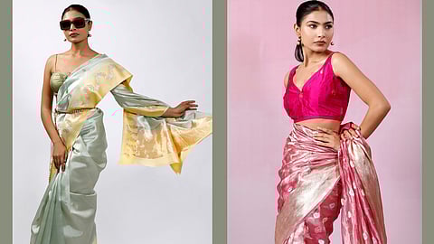 Take the silk route this summer with these stunning lightweight Benarasi saris