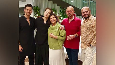 Hrithik Roshan and family welcome K-pop idol Jackson Wang