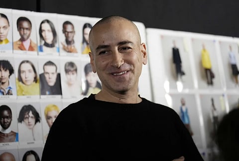 Francesco Risso in the backstage prior to a Marni Fall/Winter 2025-2026 Womenswear fashion show, during the Fashion Week, in Milan