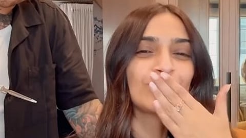 Sonam Kapoor chops off her lengthy locks, shares video on social media