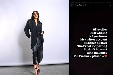 Tweet trouble: Shruti Haasan’s X page gets hacked!