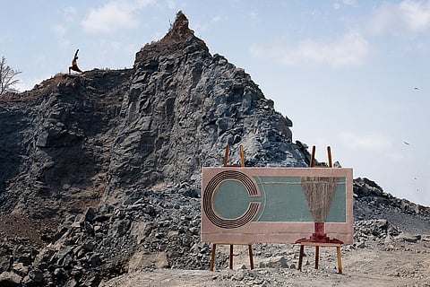 The Shilavanyam collection of rugs takes from the magnificent caves in India