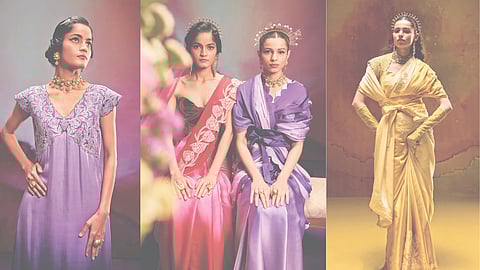 Noor-e-Gul collection by Kavitha Gutta featuring elegant traditional Indian attire with handwoven silks and intricate craftsmanship