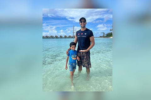 Akshay Oberoi passes basketball legacy to son, Avyaan, in India