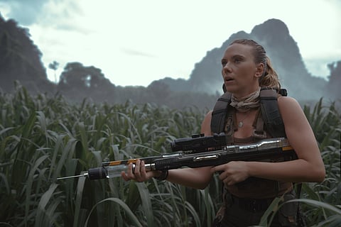 Johansson leads the latest installment of the Jurassic World franchise