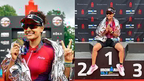 Saiyami Kher makes history as first Indian actor to finish Ironman 70.3 twice in under a year