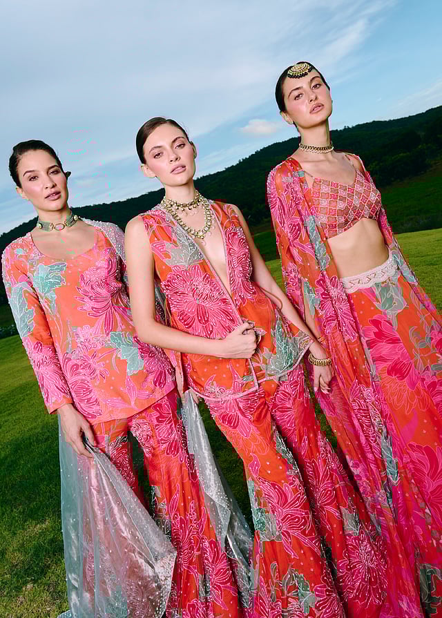 Charu & Vasundhara’s first print collection plays on structure and texture