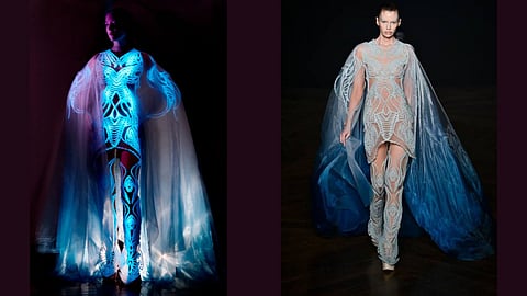This Iris van Herpen dress is made with 125 million living algae