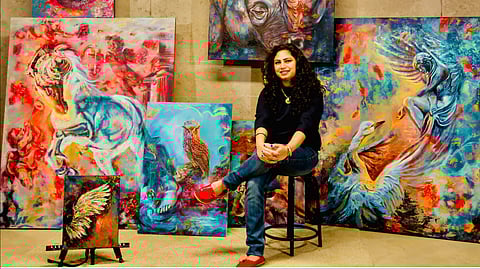 Former data scientist turned visual artist, Sanjukta Mitra, makes her India debut with a new show