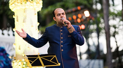 Ameya Dabli was invited to Anand and Isha's wedding celebrations