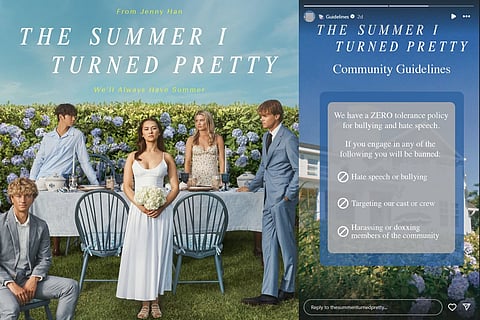 The Summer I Turned Pretty official page issues zero-tolerance warning against online bullying