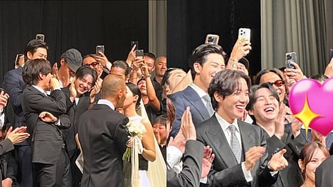 BTS’ RM, Suga and J-Hope make surprise appearance at stylist Kimvenchy’s wedding
