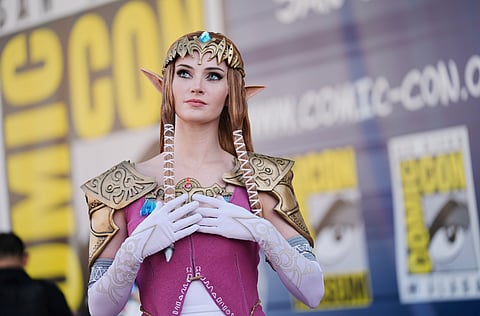 Allison Tabitha, of Orlando, Fla., dressed as Zelda from the Legend of Zelda video game