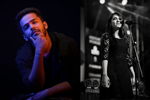 In frame: Aditya Anand and Thanusha KM