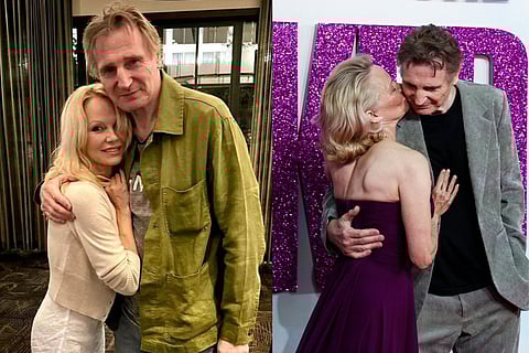 Pamela Anderson and Liam Neeson tease fans with ‘too cute’ chemistry