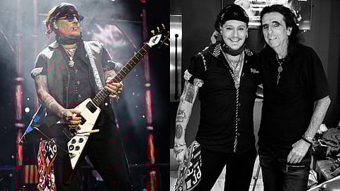 Johnny Depp joins Alice Cooper on stage to honour Ozzy Osbourne