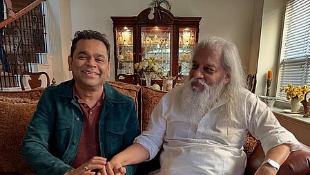 A R Rahman calls on K J Yesudas in Dallas
