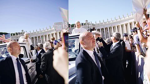 3 20-year olds made the trip and pizza delivery to the Pope