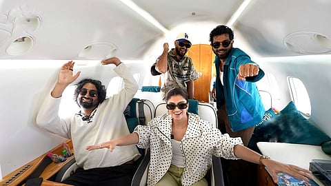 Flying high on laughter! Gurleen Pannu and Ravi Gupta’s sky-high 'yaari' set