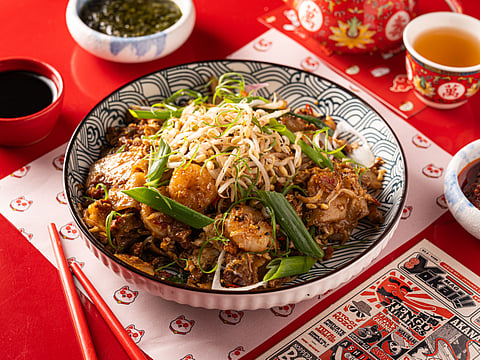 Dry noodles Char Kway Teow at Bang Bang Noodle