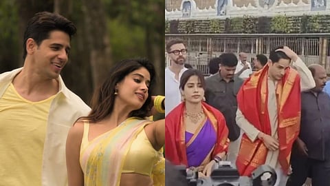 Sidharth Malhotra and Janhvi Kapoor visit Tirupati before film’s big day