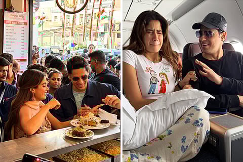 Janhvi Kapoor and Sidharth Malhotra promote Param Sundari in Lucknow