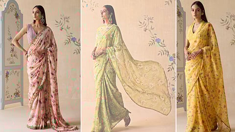Anushree Parekh reimagines the sari with a lighter, softer touch