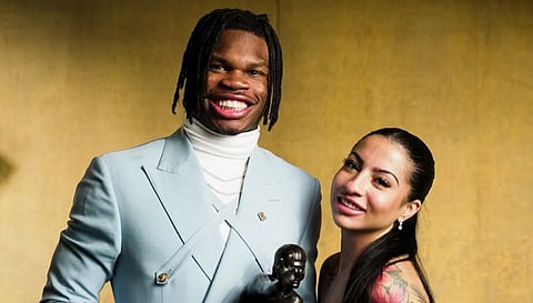 NFL star Travis Hunter and wife Leanna Lenee welcome baby boy in private