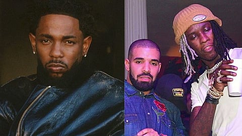 Young Thug disses Kendrick Lamar and hypes up Drake