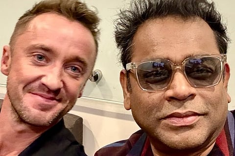 AR Rahman shares selfie with Tom Felton