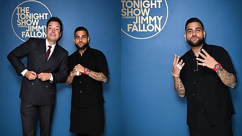 Jimmy Fallon joins Karan Aujla for Bhangra fun