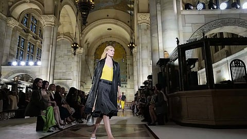 Tory Burch takes over a Brooklyn bank for NYFW runway