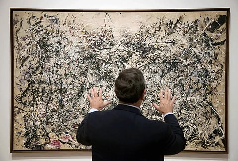 Mystery pigment in Pollock’s painting revealed as manganese blue