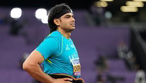 India’s Olympic champion Neeraj Chopra could only manage a best of 84.03m