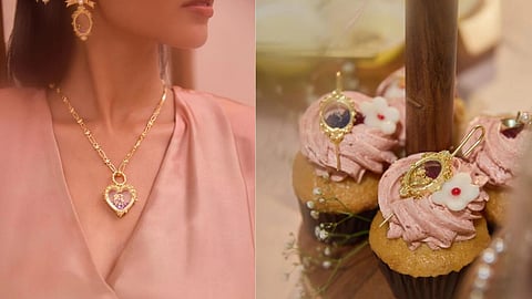 Parishri’s Tijori collection features miniature treasure boxes that open to hold semi-precious gemstones, alphabets, numbers, horoscopes, and customisable charms