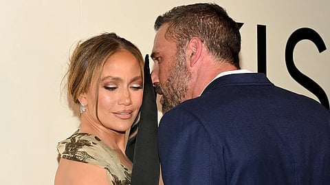 Jennifer Lopez and Ben Affleck at the Kiss of the Spider Woman premiere
