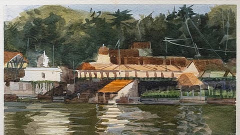 Shibu Natesan's 'Temple Tank-2'