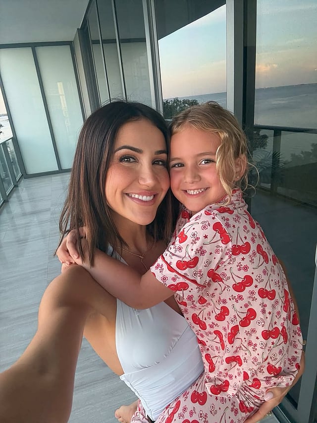 Kat Stickler with her daughter
