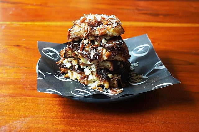 Aunty E’s Roast Tenderloin Sandwich at at Venn by Spiga & Grounded