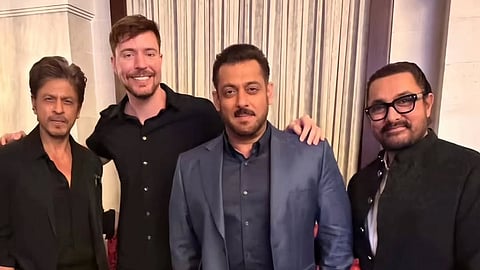 MrBeast with Shah Rukh Khan, Salman and Aamir in Riyadh