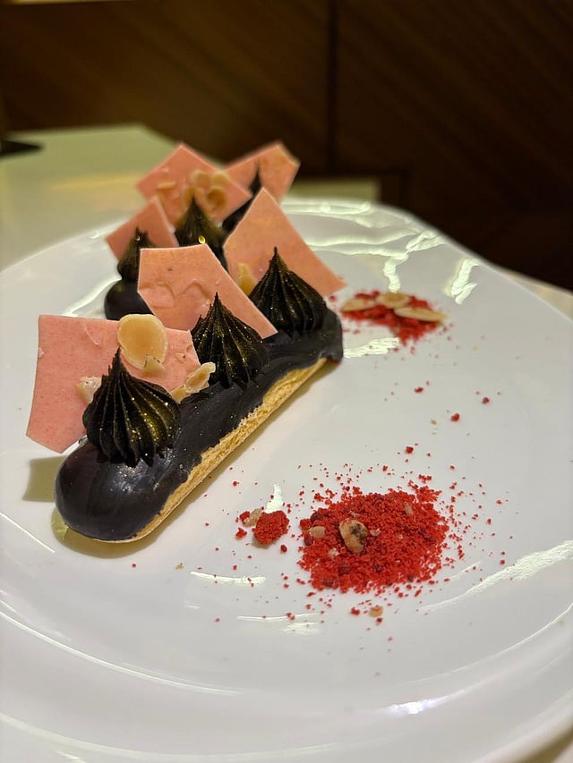 Chocolate and Rabdi Choux Éclairs