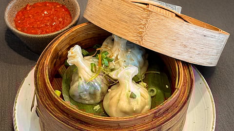 Embark on a global culinary journey at this elegant restaurant in a star hotel