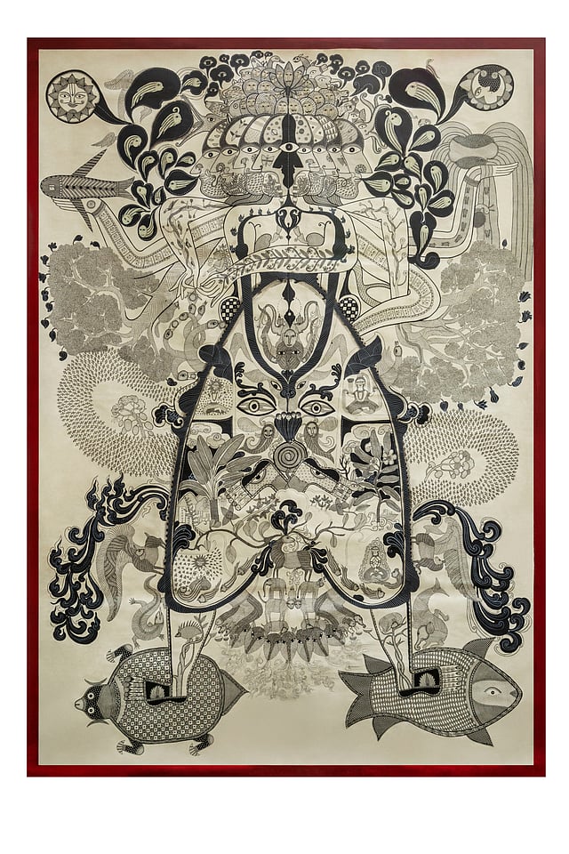 Artists Manjunath Kamath and Veer Munshi’s artworks are displayed in Delhi