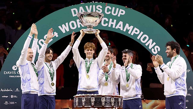 Sinner won the Davis Cup with Italy in 2024